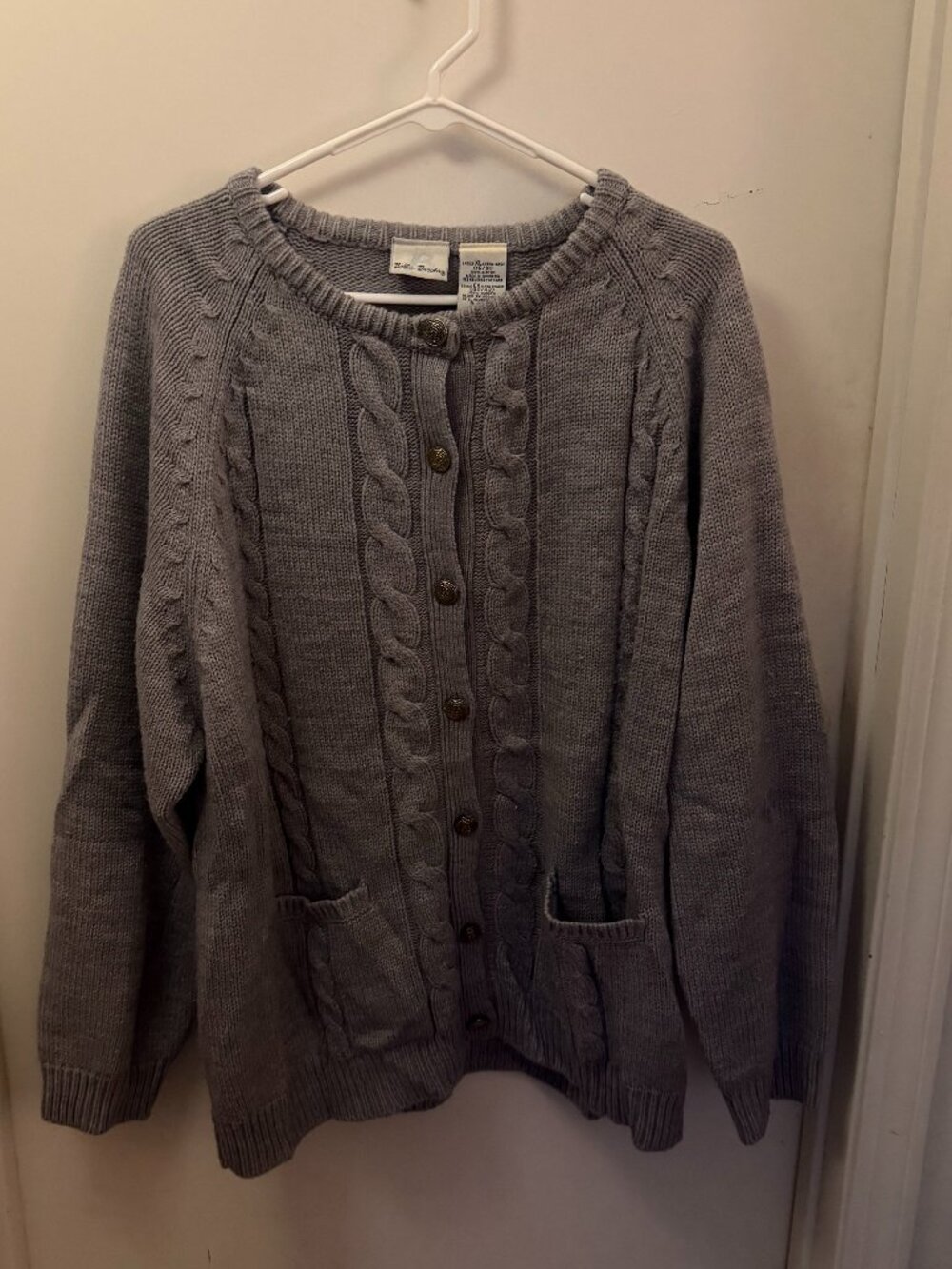 Bobbie Brooks Gray Cardigan W XL